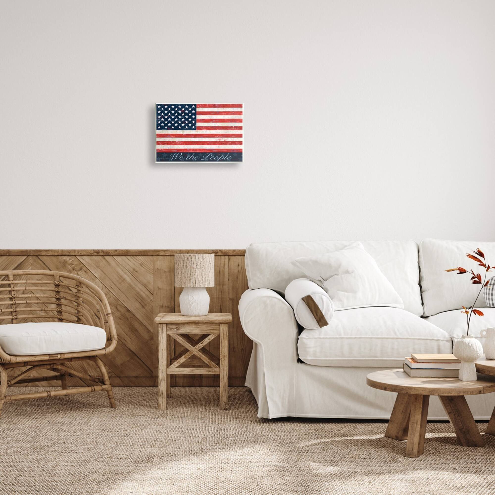 Stupell Industries We The People Flag Wall Plaque Art